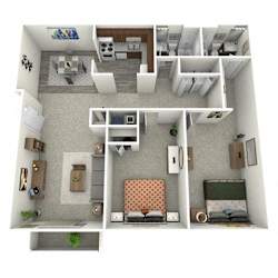 B4 2Bed 2Bath at Barcelo at East Cobb Apartments, Marietta, GA, 30067