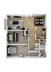 A1 1Bed 1Bath-a at Barcelo at East Cobb Apartments, Georgia