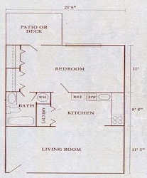 1 bed 1 bath A at Overlook Club Apartments, Cummings, GA