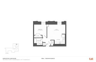 Floor Plan 1 Bedroom