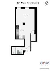 Studio Floorplan Example Unit B