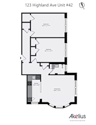 2 bedroom floorplan unit 42