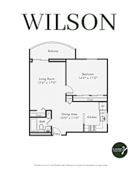 Floor Plan One Bedroom Apartment