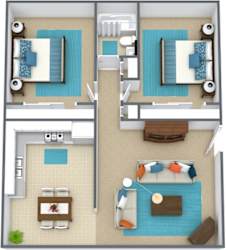 Floor Plan Two Bedroom