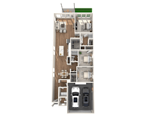 Caso Santa Rita Ranch Apartments Trail Blazer Floorplan