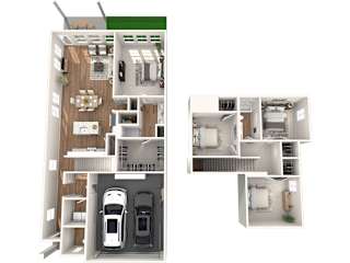 Caso Santa Rita Ranch Inspiration 3D Floor Plan