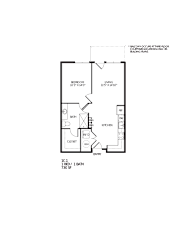 1C1 Floor Plan at TriVista on Speer, Denver, CO, 80204