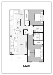 Luxe at Meridian B Floor Plan