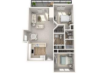 Keelers Corner Pine C 3D Floor Plan