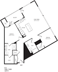 2C0 Floor Plan at TriVista on Speer, Denver, 80204