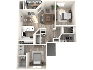Atrio Luxury 2x2 Floor Plan