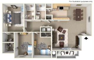 A series of images showing different rooms of a house.