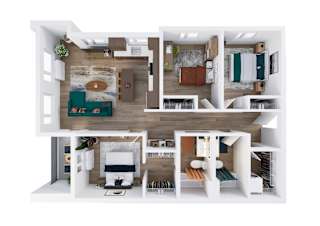 Three Bed A Floorplan at Kinline, Oregon, 97003