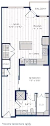 Aura Thirty2 A8 Affordable Unit Floor Plan