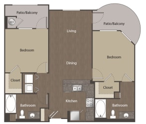 Adagio on the Green_B1 2 Bedroom 2 Bathroom_Mission Viejo