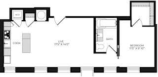 Alton District Luxury Apartments in Washington, DC A113 Floor Plan