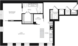 Alton District Luxury Apartments in Washington, DC A1 BD7 Floor Plan
