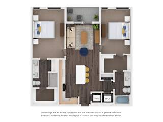 Alton East Apartments in Atlanta, Georgia B1 Floor Plan