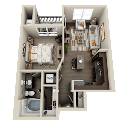 A1 Floor Plan at Arden Woods Apartments, Spring, TX