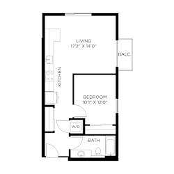 Artix Apartments C2 2D Floor Plan