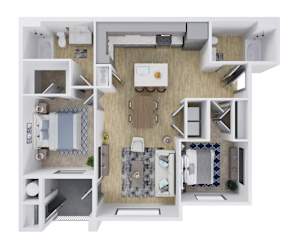 Ascend at Gateway Apartments in Denver, Colorado B2 Floor Plan