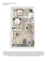 Floor Plan 2x1 A Upgraded