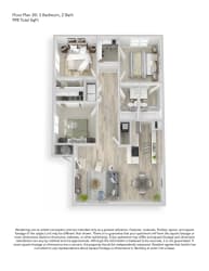 Floor Plan 3x2 B Upgraded