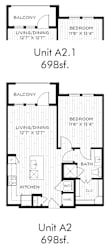 Aura Beacon Island Apartments A2 Floor Plans