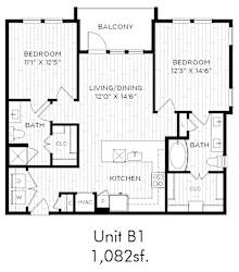 Aura Beacon Island Apartments B1 Floor Plan