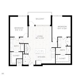 Aura crossroads B3 Floor Plan