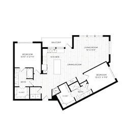 Aura Southgate B7.1 Floor Plan