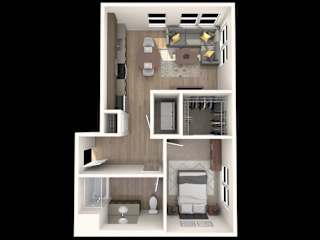 BEAM Apartments B 12.1 Floor Plan