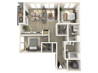 Strata B3 3D Floor Plan