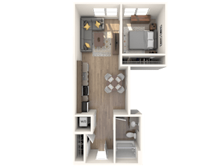 BEAM Apartments B 1.1 Floor Plan