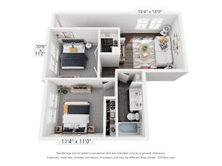 Caso Leander Luxury Rental Homes in Leander, Texas C2 Duplex Floor Plan