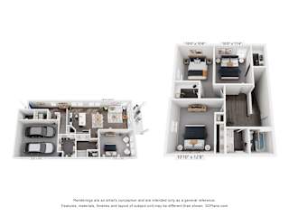 Caso Leander 3D Floor Plans - D2