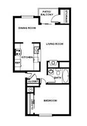 Parker Landing Apartments in Renton, Washington A2 Floor Plan