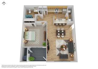 Eagle Rock Apartments in Spokane Valley, Washington One Bedroom Floor Plan