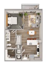 Lenox Bayside A3 Floor Plan