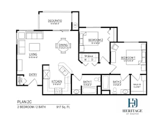 Heritage at Draper Apartments in Draper, Utah 2C Floor Plan