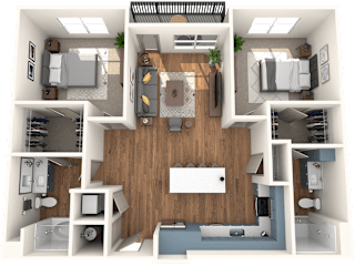 Alton Optimist Park 3D Floor Plan Highball