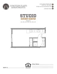 Junction Flats and Landing Studio A Flats Floor Plan