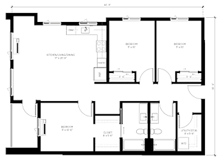 3 Bed A Floorplan at Kinline, Beaverton, OR, 97003