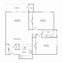 Floor Plan 2x1 A Partial Reno