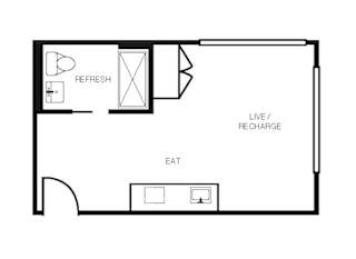 Electric Lofts Studio S Floor Plan