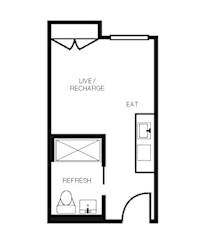 Electric Lofts Studio G & H Floor Plan