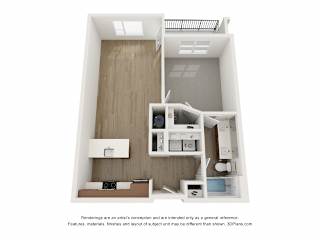 The Donovan Apartments in Lee's Summit, Missouri One Bedroom Floor Plan