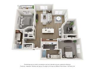 The Donovan Apartments in Lee's Summit, Missouri Two Bedroom Floor Plan