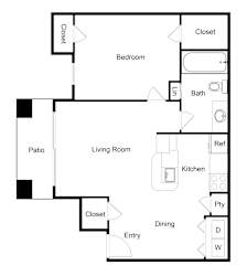 A5 Floor Plan at Palencia Apartments, Texas, 75252