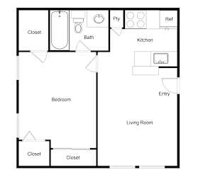 E5 Floor Plan at Palencia Apartments, Texas, 75252